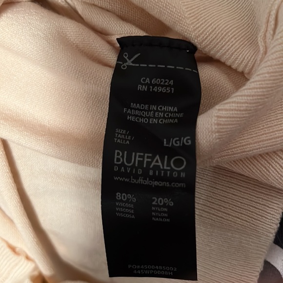 NWT BUFFALO Sweater. Cream color. Size Large. - Picture 7 of 8